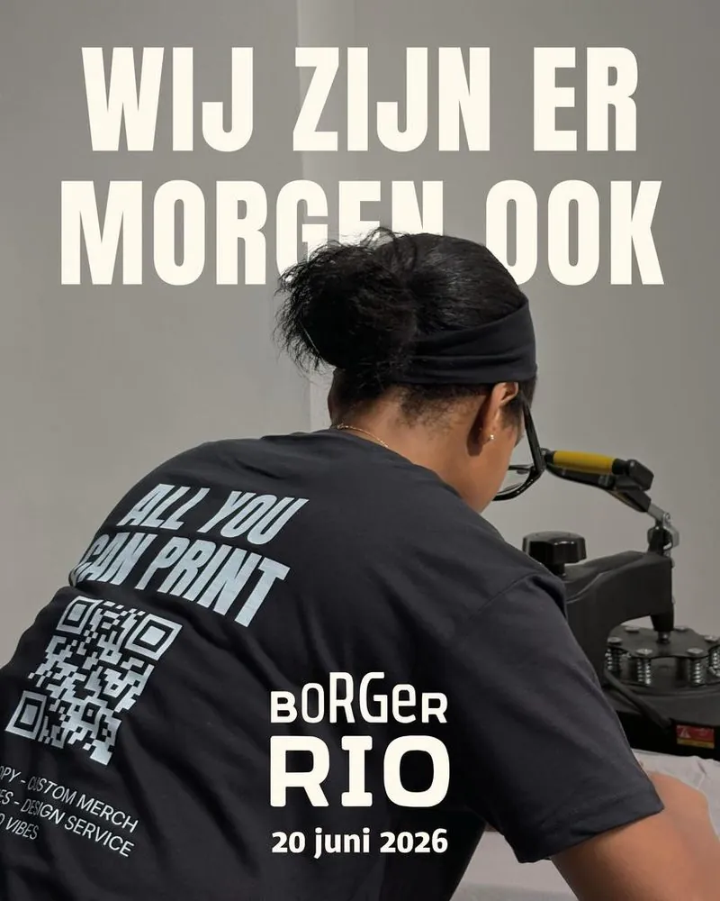 In ons eigen T-shirt op BorgerRio