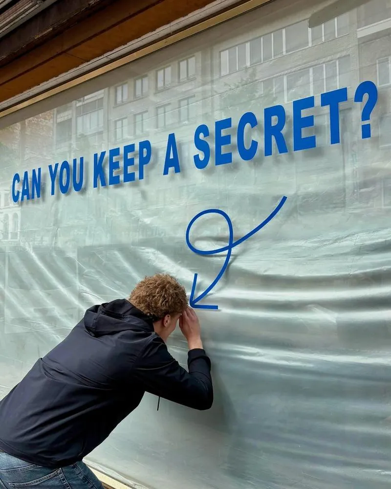 Laatste letters op de etalage