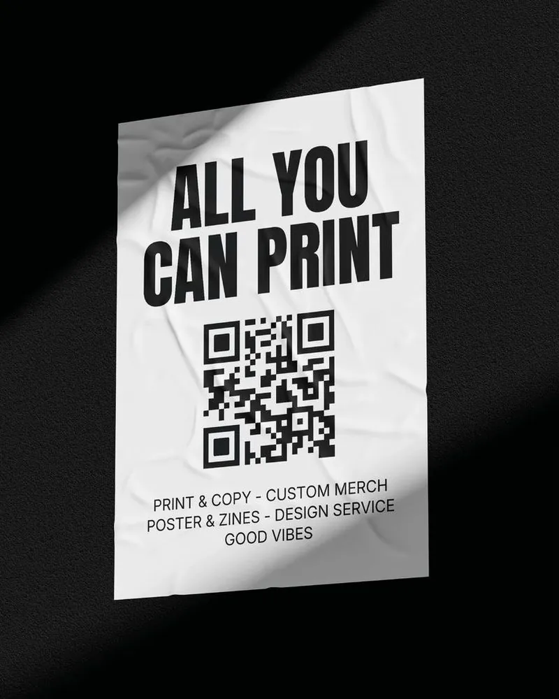 Poster met QR-code