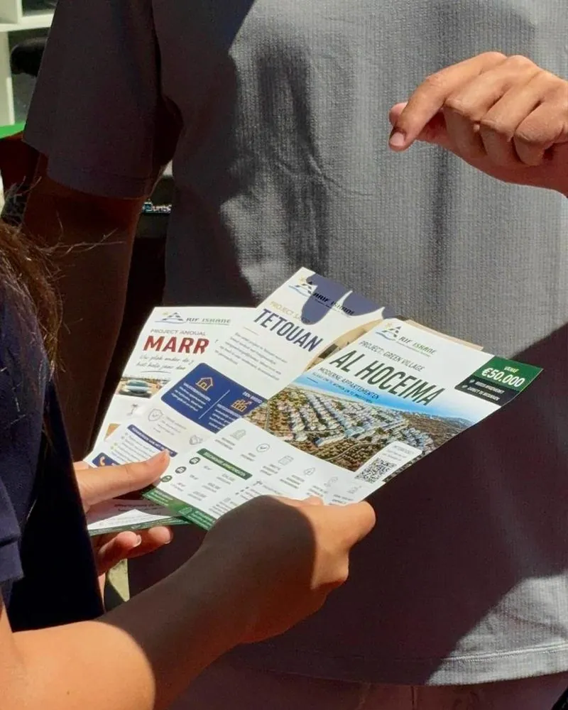Flyers voor de Rif Iskane-infodagen