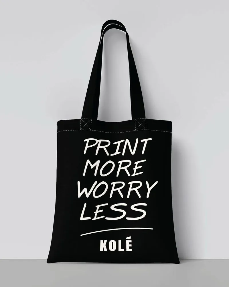 Bedrukte tote bag